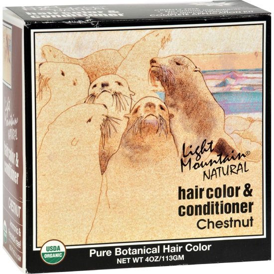 (image for) Light Mountain Hair Color & Conditioner Chestnut 4 oz