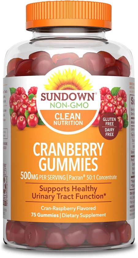 (image for) Sundown Naturals Cranberry 500 mg Gummies 75ct