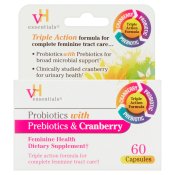 VH Essentials Probiotics w/ Prebiotics & Cranberry 60 Capsules