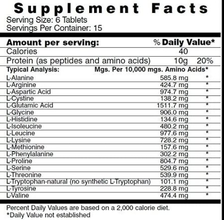 (image for) Healthy N Fit Nutritionals Amino 10,000 180 Tablets