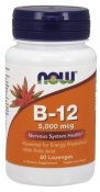 Now Foods B-12 5000Mcg + Folic 60 Loz