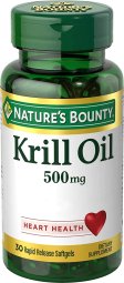 (image for) Nature's Bounty Krill Oil 500 mg Softgel 30 Count