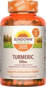 Sundown Naturals Turmeric 500mg 90 + 90 Twin Pack 90 + 90 Count