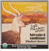 Light Mountain Hair Color And Conditioner Medium Brown 4 oz