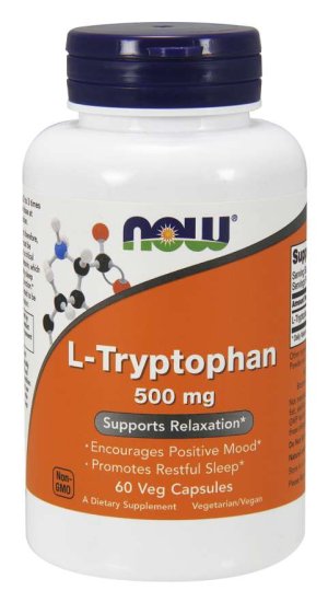 (image for) L-Tryptophan 500 mg 60 Veg Capsules