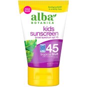 Alba Botanica Tropical Fruit Kids SPF 45 Sunscreen 4 oz