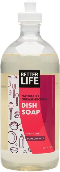 (image for) Better Life Sulfate Free Dish Soap Pomegranate 22oz