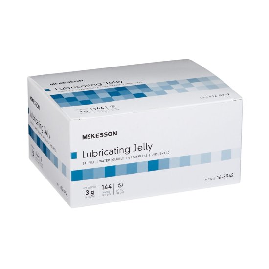 (image for) McKesson Lubricating Jelly 3 Gram Individual Packets 144 Count