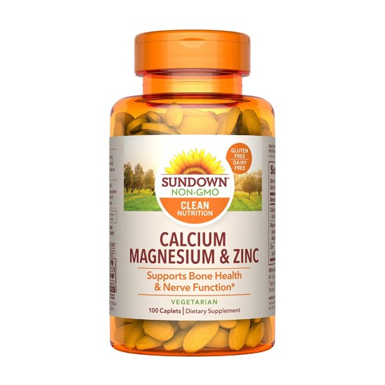 (image for) Sundown Naturals Cal/Mag/Zinc Caplets 100 Count