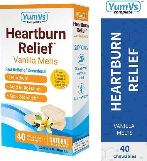 (image for) YumVs Heartburn Relief Vanilla Chews 40ct