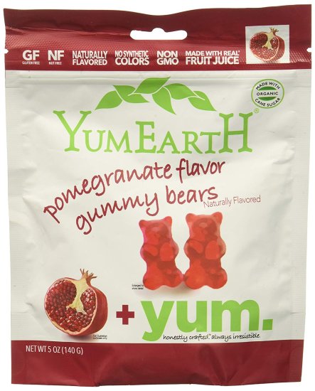 (image for) YumEarth Gummy Bears Organic Pomegranate Pucker 5oz