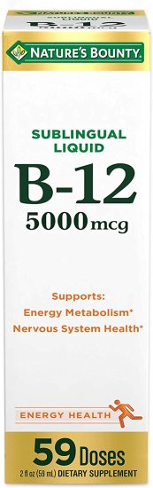 (image for) Nature\'s Bounty Vitamin B-12 Super Strength Liquid 5,000 mcg 2oz