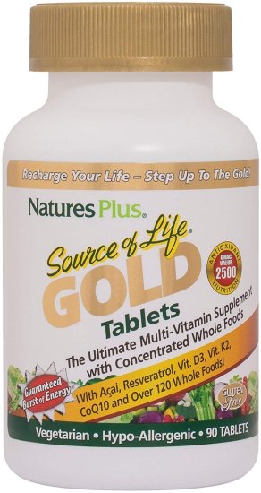 (image for) Nature\'s Plus Source of Life Gold Tablets 90 ct