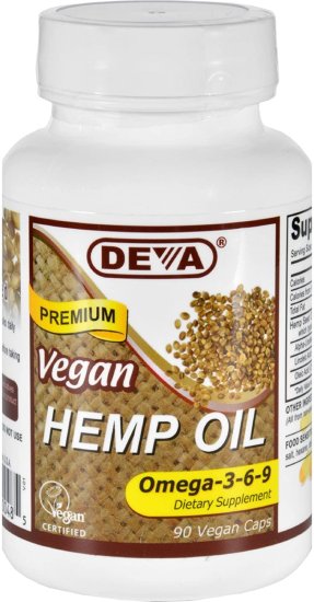 (image for) Devan Vegan Vitamins Hemp Oil Omega 3 6 9 90 count