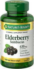 (image for) Nature's Bounty Elderberry Softgel 120 Count