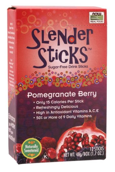 (image for) Now Foods Slender Sticks Pomegra Berry 12 Sticks/Pk