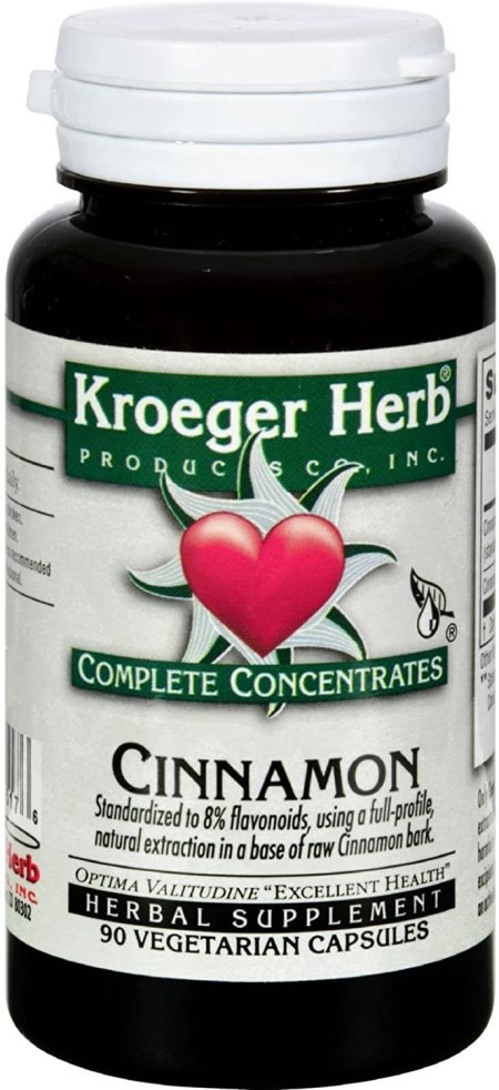 (image for) Kroeger Herb Cinnamon Concentrate Complete 90 Vegetable Capsules