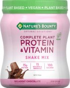 Optimal Solutions Complete Plant Protein & Vitamin Shake Mix Chocolate 13oz