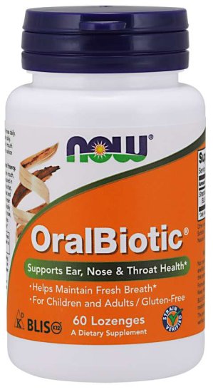 (image for) Now Foods OralBiotic 60 Lozenges