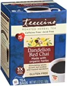 Teeccino Organic Chicory Dandelion Red Chai Herbal Tea