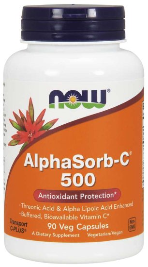 (image for) Now Foods AlphaSorb-C 500 - 90 Veg Capsules