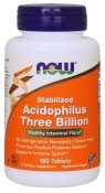 (image for) Now Foods Stabilized Acidophilus Three Billion 180 Tablets