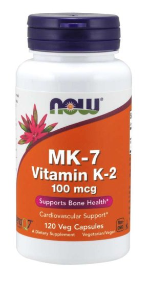 (image for) Now Foods Vitamin K-2 (Mk7) 100 Mcg 120 Vcaps