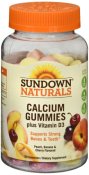 (image for) Sundown Naturals Calcium Plus Vitamin D3 Gummies 50 Count