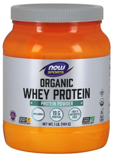 (image for) Now Foods Organic Whey Protein 1 lb