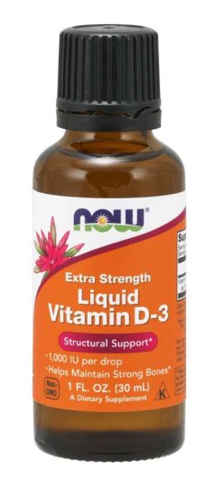 (image for) Now Foods Ex Str Liquid Vit D-3 1,000 Iu/Drop 1 Fl oz