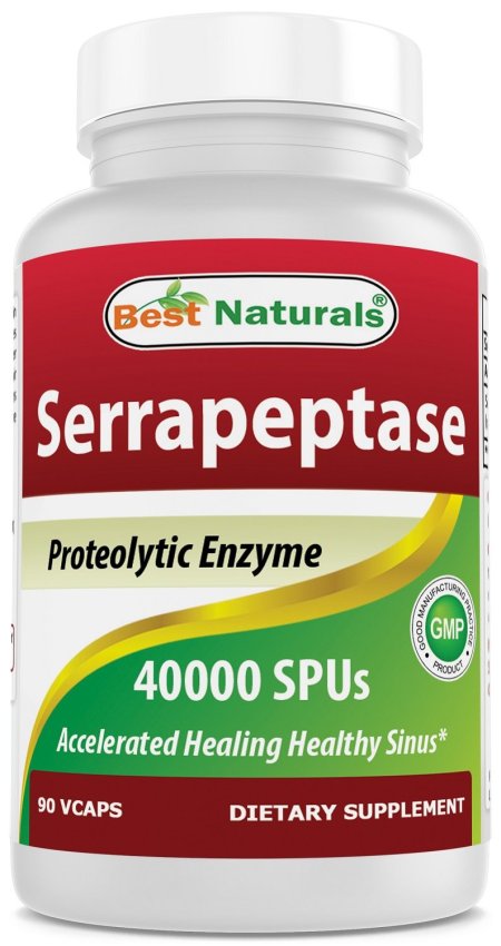 (image for) Best Naturals Serrapeptase 40000 SPUs 90 Vcaps