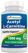 Best Naturals Acetyl L-Carnitine 1000 mg 60 Capsules