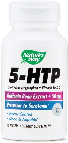 (image for) Amino 5 - HTP - 50 Milligrams - 60 Tablets