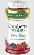 Nature's Bounty Cranberry Gummy 150 Count