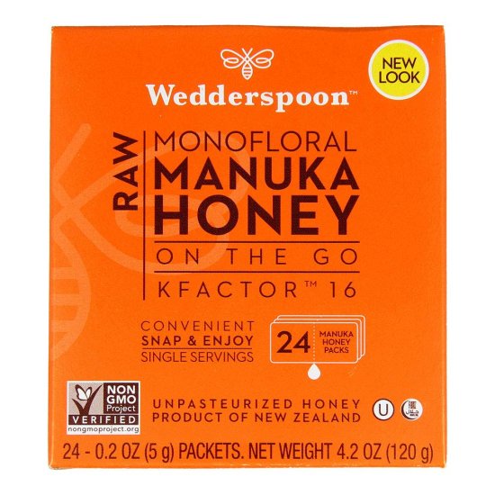 (image for) Wedderspoon Manuka Honey On The Go Box 24 ct