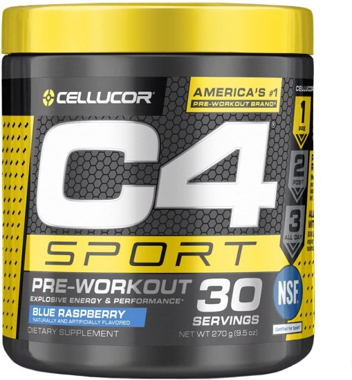 (image for) Cellucor C4 Sports NSF Certified 30 Servings Blue Raspberry