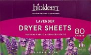 Biokleen Laundry Dryer Sheets Lavender 80 Sheets