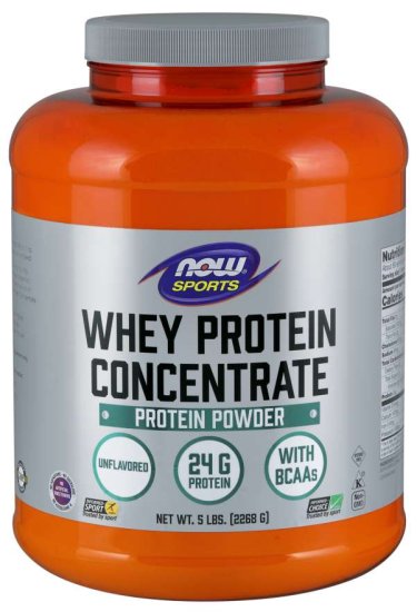 (image for) Now Foods Whey Concentrate Unflavor 5 lb