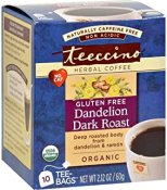 Teeccino Organic Dandelion Chicory Decaf Herbal Tea