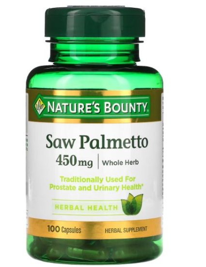 (image for) Nature\'s Bounty Saw Palmetto 450 mg 100 Count