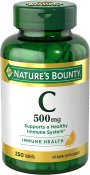 Nature's Bounty Vitamin C 500 mg Pure Vitamin C Tablets 250 Count