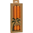 Aloha Bay Palm Tapers Orange 4 Count