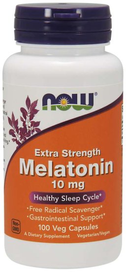 (image for) Melatonin 10 mg Extra Strength - 100 Veg Capsules