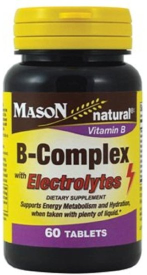 (image for) Mason Naturals B-Complex with Electrolytes 60 Tabs