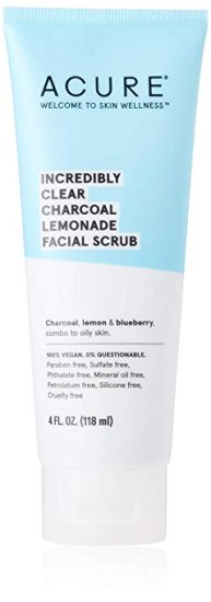 (image for) Acure Incredibly Clear Charcoal Lemonade Facial Scrub 4 fl oz