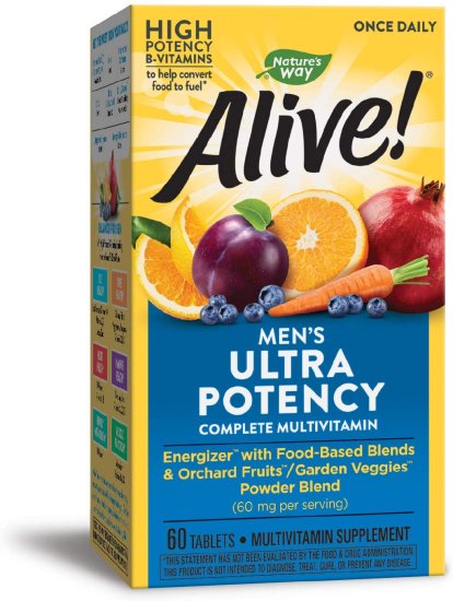 (image for) Nature\'s Way Alive! Men\'s Multivitamin Ultra Potency 60 Tablets