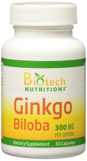 (image for) Biotech Nutritions Ginkgo Biloba 300 mg 60 Capsules