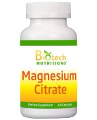 Biotech Nutritions Magnesium Citrate 225 mg 120 ct