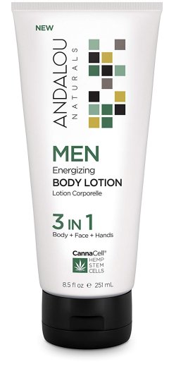 (image for) Andalou Naturals Men Energizing Body Lotion CannaCell 8.5 oz