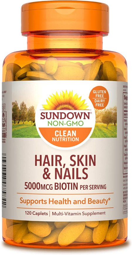 (image for) Sundown Naturals Hair, Skin & Nails Tablets 120 Count